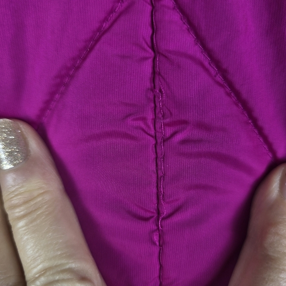 Columbia Womens Hot Pink Lightweight Thin Puffer Jacket Size Small Zip UpPockets - Picture 15 of 15